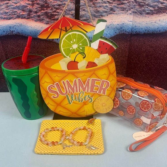 Other - Summer Vibes Party Set with Green and Orange Accents